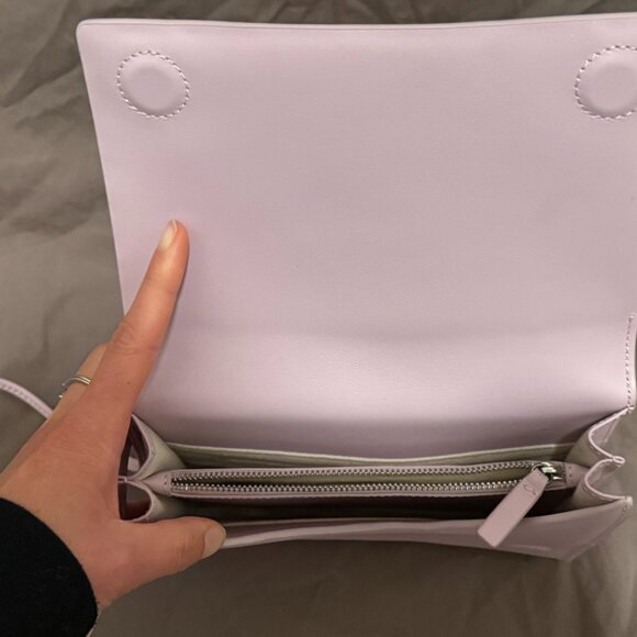 Lavender Baggu Leather Crossbody Bag - Picture 6 of 6